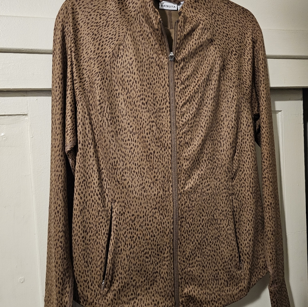 Athleta Brown Patterned Jumpsuit